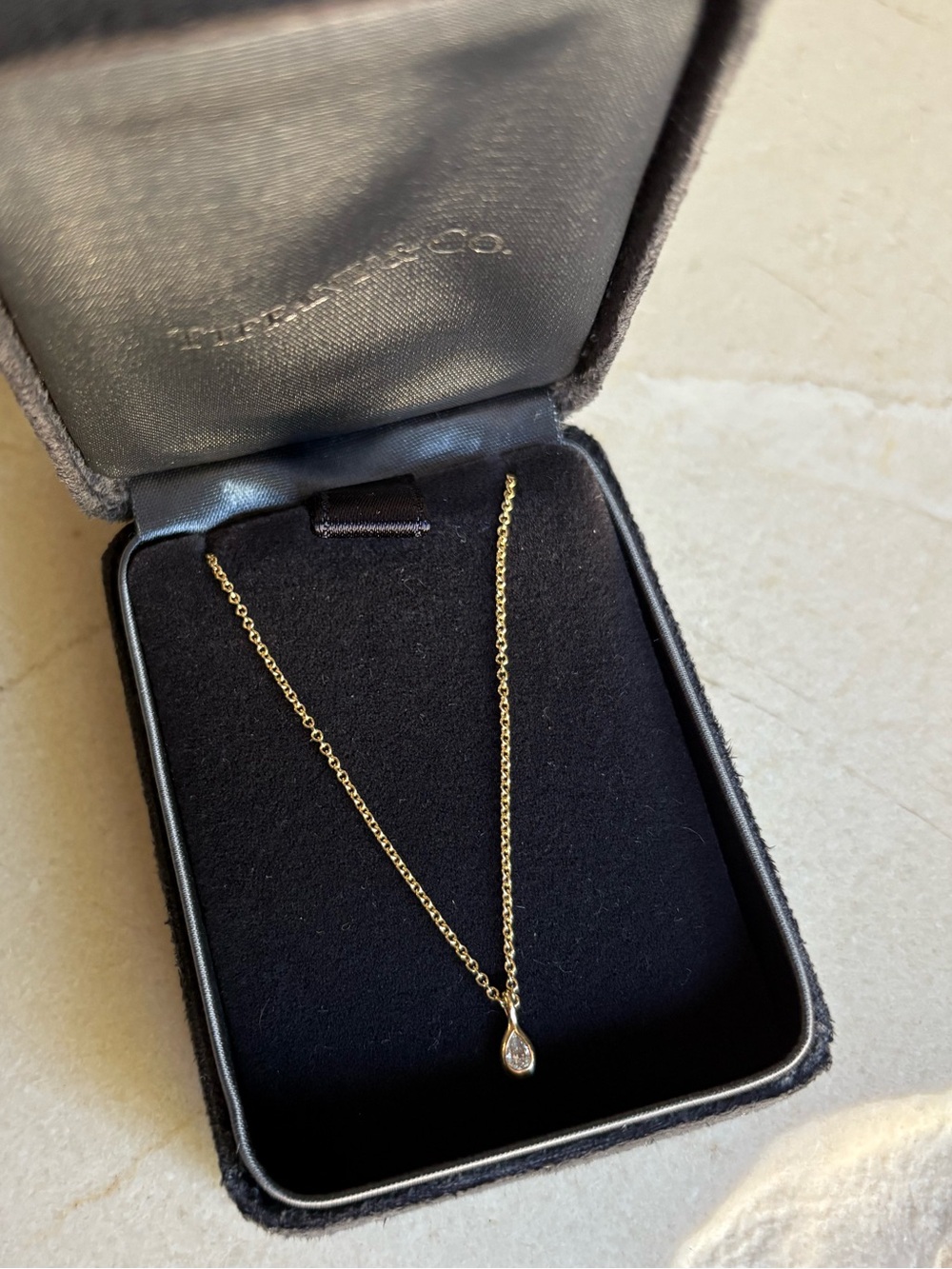Tiffany & Co. Elsa Peretti Diamonds by the Yard Pendant Necklace - Yellow Gold - Picture 5 of 12